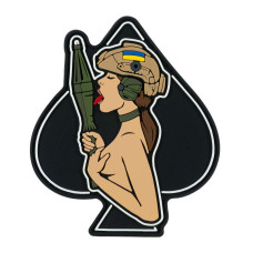 Нашивка M-Tac Brand Element (PVC) Піка-дівчина brunet
