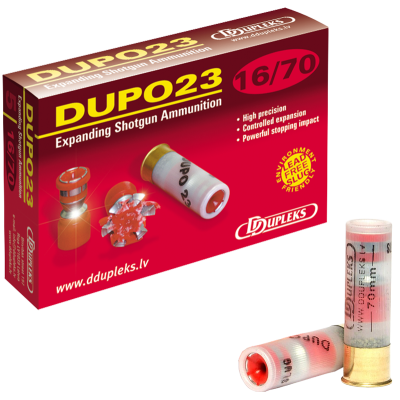 Патрон D Dupleks 16к 16/70 куля Dupo 23г 5шт/уп