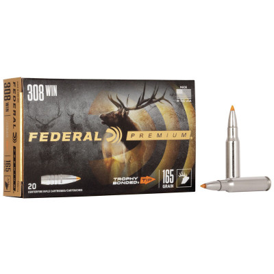 Патрон Federal Premium 308 Win куля Trophy Bonded Tip 165гр 10,69г 823 м/с 20шт/уп