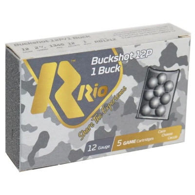 Патрон RIO 12к Royal Buck 12P 32г 7.65мм картеч (Б/К) 10шт/уп