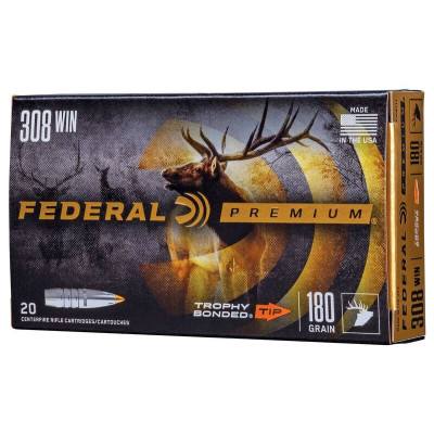 Патрон нарізний Federal Premium 308 Win Trophy Tip 11,66 г (180GR) 20шт