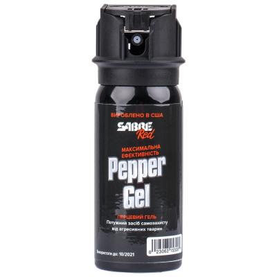 Газовий балончик Sabre Red Tactical Gel гелевий. Обсяг - 53 мл З чохлом на ремінь