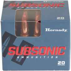 Патрон нарізний Hornady Subsonic кал. 7.62x39 куля Sub-X маса 255 гр (16.52 г) 20 шт