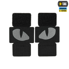Нашивка M-Tac Tiger Eyes Laser Cut (пара) Reflective Black