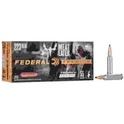 Патрон Federal Premium 223 Rem куля Trophy Copper 55гр 3,6г 988 м/с 20шт/уп