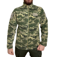 Кофта флісова Flash Tactical Пiксель XL з липучкою
