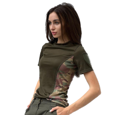 Тактична футболка Teres мультикам CoolMax жіноча L