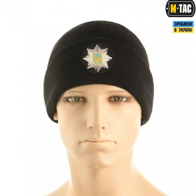 Шапка M-Tac Поліція тонка в"язка 100% акрил  Black S/M