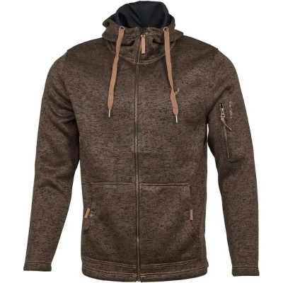 Куртка Orbis Textil Herrenjacke Strick-Fleece L. Темно коричневий