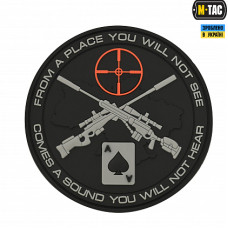 Нашивка M-Tac Ukrainian Snipers PVC Black