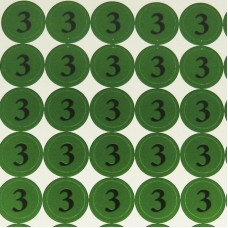 Наклейки на патрони "3"