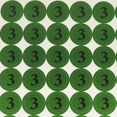 Наклейки на патрони "3"