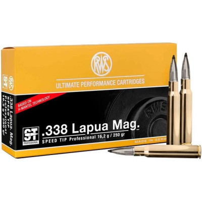 Патрон RWS 338 Lapua Mag куля SPEED TIP PRO 250гр 16,2г 885 м/с 20шт/уп