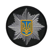 Кокарда M-Tac Поліція кругла 6 см чорна (тип 2)