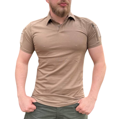 Футболка поло 869 Safari MIL-LE CoolPass Беж 2XL