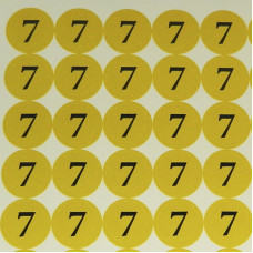 Наклейки на патрони "7"