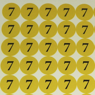 Наклейки на патрони "7"