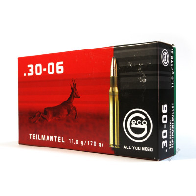 Патрон GECO Teilmantel 30-06 куля SP 170гр 11г 850 м/с 20шт/уп