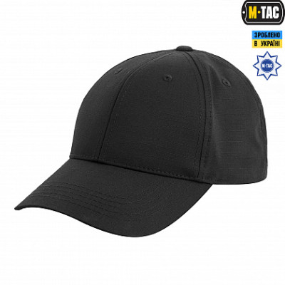 Бейсболка M-Tac Elite Flex ріп-стоп Black L/XL