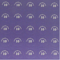 Наклейки на патрони "10"