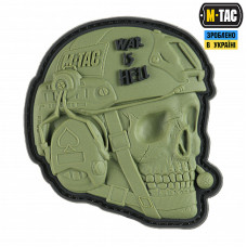 Нашивка M-Tac War is Hell 3D PVC Olive