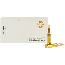 Патрон STS M118LR 308 Win куля Sierra MatchKing HPBT 175гр 11,34г 795 м/с 20шт/уп