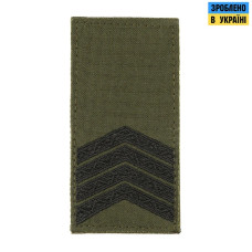 Військовий шеврон погон ЗСУ олива старший сержант