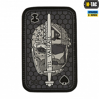 Нашивка M-Tac Til Valhall Ace (жаккард) сіра