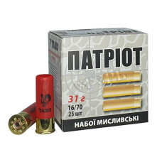 Патрон 16к Патріот 31г №000 дріб (К) 25шт/уп