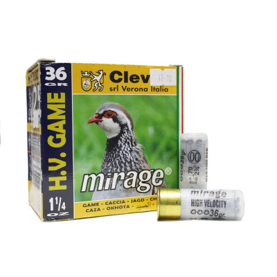 Патрон MIRAGE 12к T2 H.V. Game 12/70 № 00, 36gr