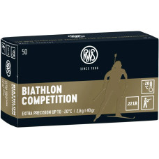 Патрон RWS Biathlon Competition 22 LR куля LRN 40гр 2,6г 320 м/с 50шт/уп