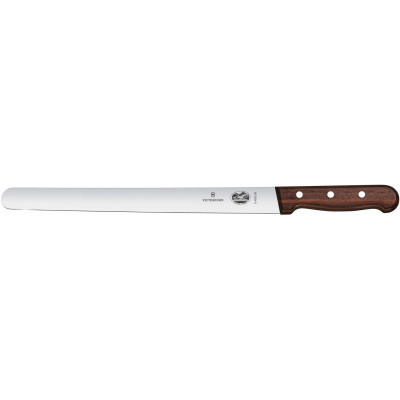 Ніж кухонний для нарізки Victorinox Wood 36 см рожеве дерево 5.4230.36