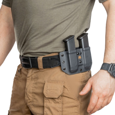 Паучер мод. Double Pouch ver.1 для зброї GP-910/Flam GP T910/Ерма Т9, чорна правша/шульга