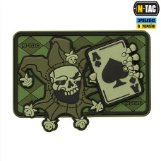 Нашивка M-Tac Joker Skull 3D PVC Olive