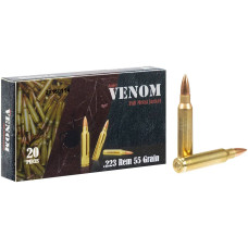Патрон MEDEF 223 Rem куля FMJ 55гр 3,56г 980 м/с 20шт/уп