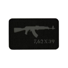 Нашивка M-Tac AKM 7,62х39 Laser Cut Black/Grey