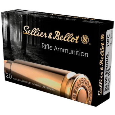 Патрон Sellier & Bellot Rifle Ammunition 30-06 куля HPC 180гр 11,7г 814 м/с 20шт/уп