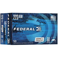 Патрон Federal VARMINT PREDATOR 223 Rem куля JHP 50гр 3,2г 1013 м/с 50шт/уп