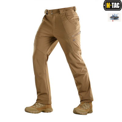 Брюки M-Тас Soft Shell Winter Coyote L