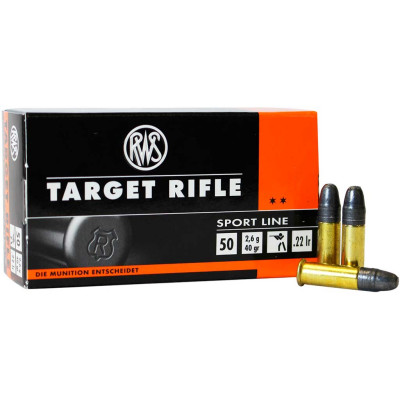 Патрон RWS Target Rifle 22 LR куля LRN 40гр 2,6г 330 м/с 50шт/уп