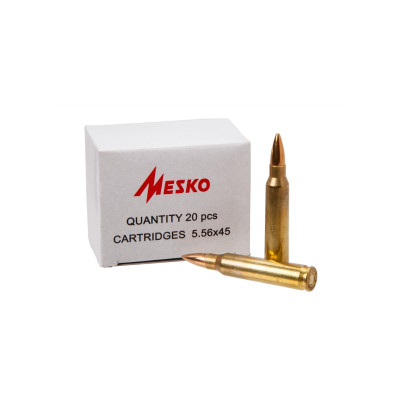 Патрон нарізний Mesko 223Rem FMJ 55gr/3,56г (20шт) Патрон нарізний Mesko 223Rem FMJ 55gr/3,56г (20шт)