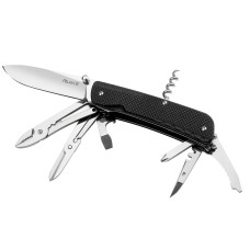Ніж багатофункціональний Ruike Trekker LD41-B, (8.5 см) 12C27 / G10 чорний, 22 інстр.
