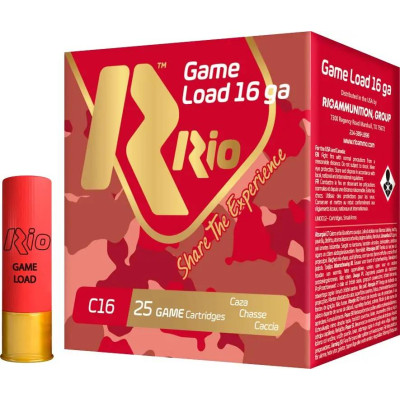 Патрон RIO 16к Game Load C16 FW NEW 28г №5 дріб (Б/К) 25шт/уп