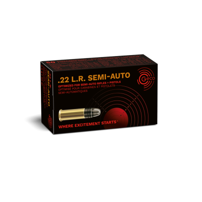Патрон GECO Semi-Auto 22 LR куля LRN 40гр 2,6г 350 м/с 50шт/уп