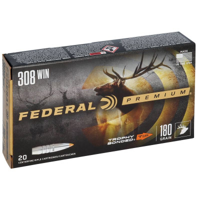 Патрон нарізний Federal Premium 308 Win Trophy Tip 11,66 г (180GR) 20шт