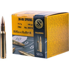 Патрон Sellier & Bellot Rifle Ammunition 30-06 куля FMJ 180гр 11,7г 825 м/с 50шт/уп