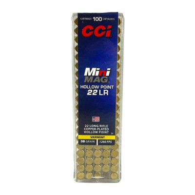 Патрон нарізний CCI Mini-Mag 22Lr  AMMO CPHP 36gr/2,33г (100шт)