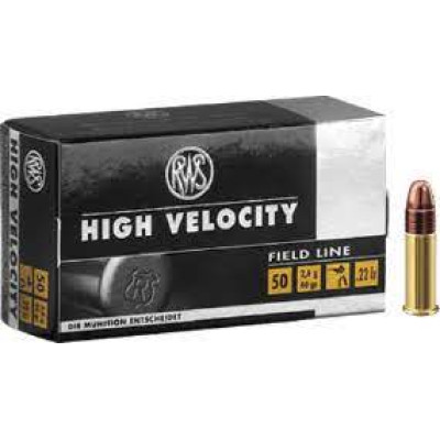 Патрон RWS High Velosity HP 22 LR куля LHP 40гр 2,6г 385 м/с 50шт/уп Патрон RWS High Velosity HP 22 LR куля LHP 40гр 2,6г 385 м/с 50шт/уп