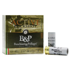 Патрон B&P 12к ACTIVE BUCKSHOT PRACTICAL SHOOTING 12/65 30гр №8,6 картеч (К) 25 шт/уп