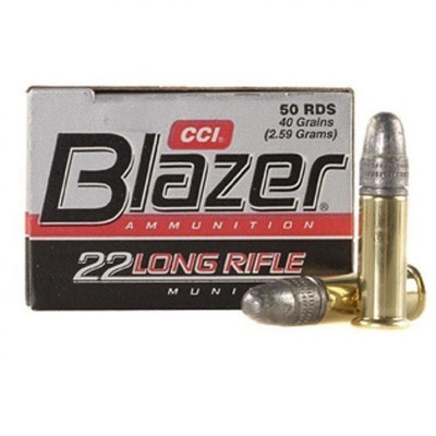 Патрон нарізний CCI Blazer 22Lr Lead Round Nose 40gr/2,6г 50 шт  376 м/с